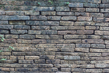 Close up of old  brick-wall, texture background