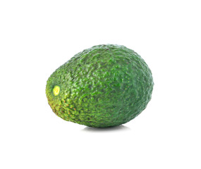 fresh avocado isolated on white background