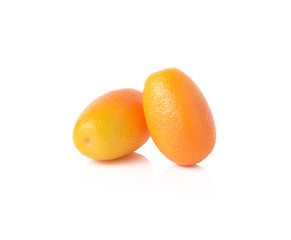 kumquat fruits isolated on white background