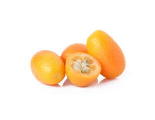 kumquat fruits isolated on white background