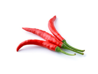 Red chili pepper isolated on a white background