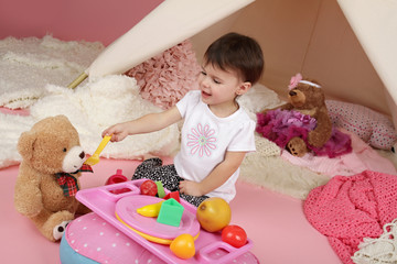 Child Play: Pretend  Food, Toys and Teepee Tent