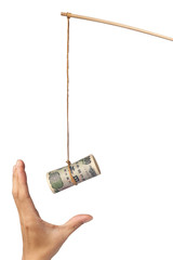 Using Japanese yen as a bait depicting greed