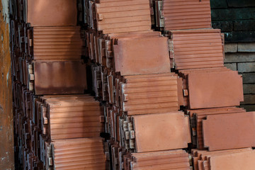 roof tiles made of terracotta