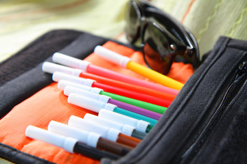 color pen in the bag