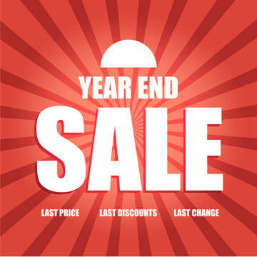 Vector Of Year End Sale Poster