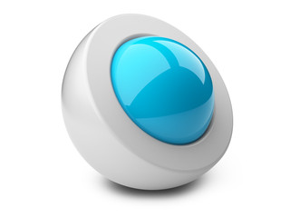 3d abstract  glossy sphere