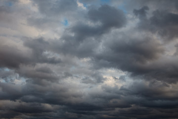 Natural background: stormy sky