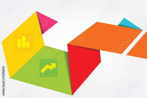 "Vector color background concept design for brochure" Stock image and
