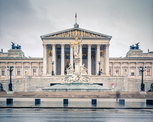 Obraz premium Austrian Parliament in Vienna