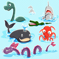 Monsters Of The Deep Blue Sea Collection Set
