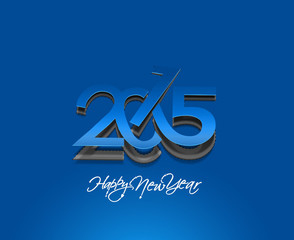 Happy new year 2015 Text Design