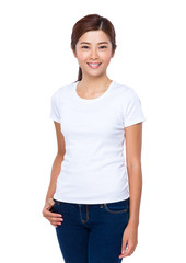 Obraz premium Woman hand in pocket