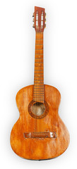 Obraz premium Old wooden acoustic guitar