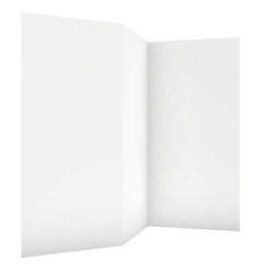 blank sheet of paper isolated on white background.