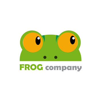 Vector logo frog company