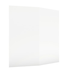 blank sheet of paper isolated on white background.