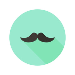 Hipster Mustache Flat Icon