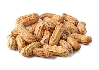 peanuts isolated on white background