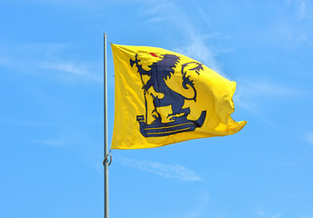 Flag of municipality Nieuwpoort in province West Flanders - 72593238