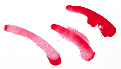 Watercolour red paint