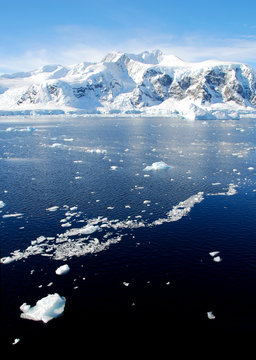 ice floe in antarctica