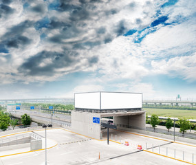 Obraz premium Highways and billboards in shanghai
