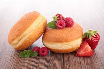 donuts and berry