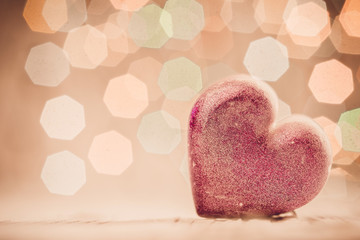 Obraz na płótnie Canvas Heart Valentine glitter background