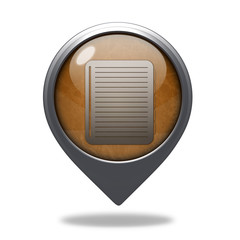 notebook pointer icon on white background