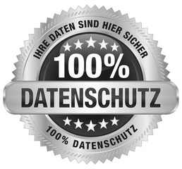 Obraz premium Datenschutz - Ihre Daten sind hier sicher - 100% Datenschutz