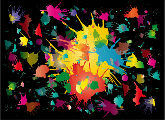 Obraz premium vector blots background