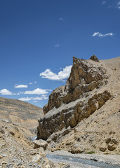 River in mountains of Ladakh