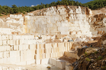 White marble quarry