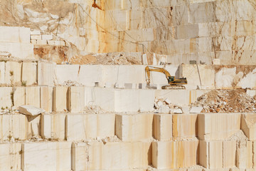 White marble quarry
