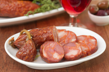 chorizo on dish