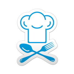 Pegatina simbolo chef