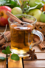 spiced apple cider in a mug