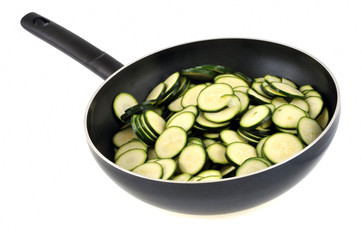 Poêlée de courgettes crues