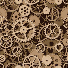 Gears seamless background