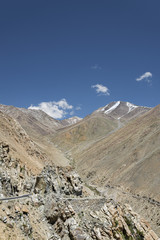 Winding road in mountains view
