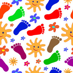 feet seamless pattern