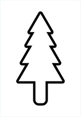 Obraz premium Christmas Tree Shape Design