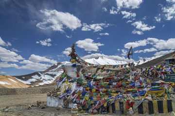 Tanglang La pass in Ladakh mountains 5400 meters