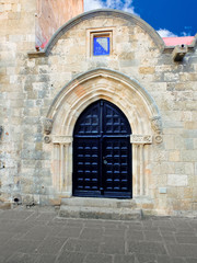 Old door with arch