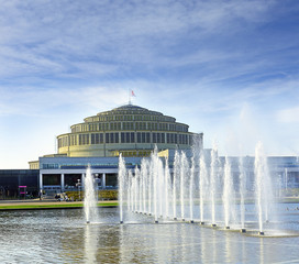 Obraz premium Hala Stulecia (Centennial Hall) in Wroclaw, Poland, UNESCO WH
