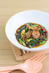 kana moo krob(Thai food)