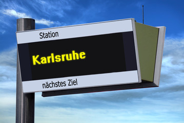 Anzeigetafel 6 - Karlsruhe