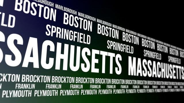 Massachusetts State and Major Cities Scrolling Banner