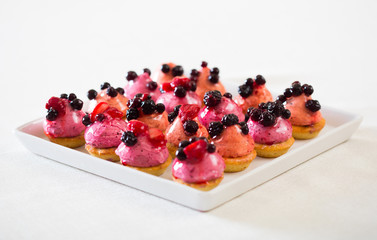 A petit four - small confectionery or savoury appetizer